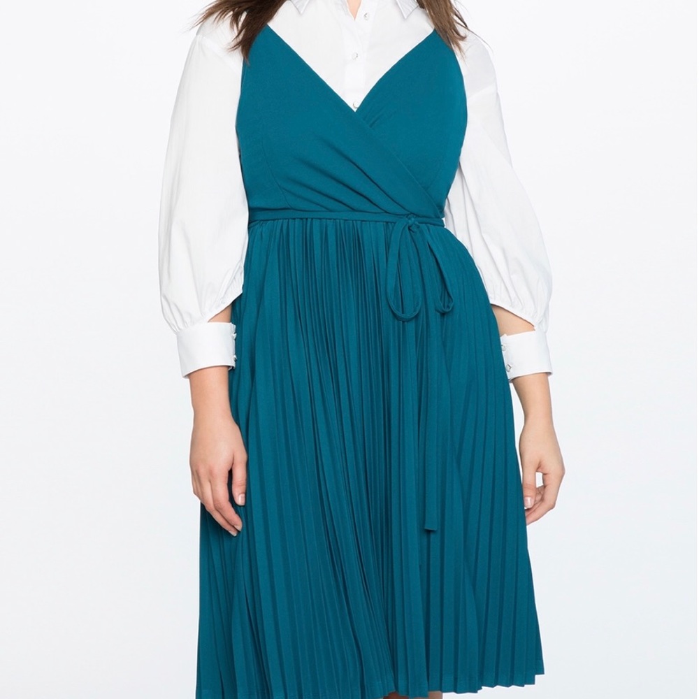 Eloquii pleated dress